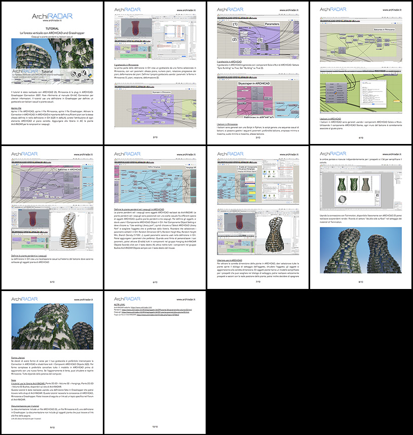 Tutorial Rhino Grasshopper Archicad bosco verticale